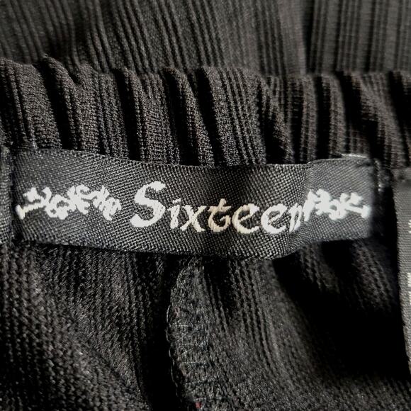 Sixteen Black Ribbed 1 Button Pull On Pants Size 2X - Picture 6 of 8